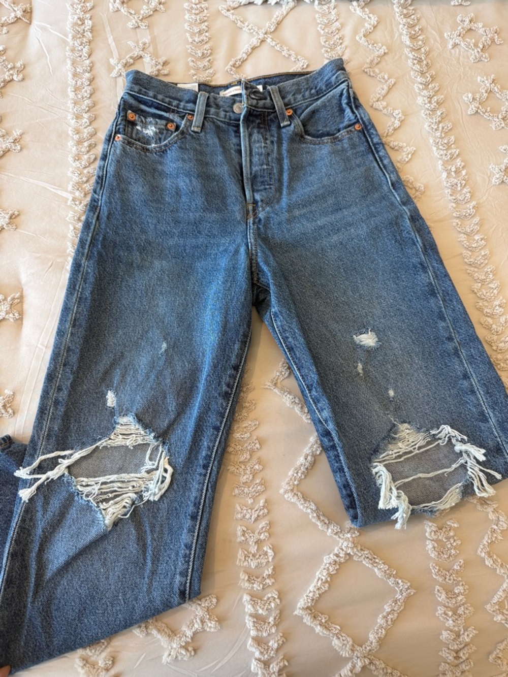 Womens rib cage straight ankle Women's Jeans